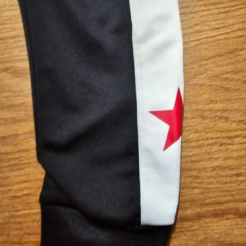 Converse All-Star Jogger Pants Black White Red Star Dri-Fit Kids Size 6 New